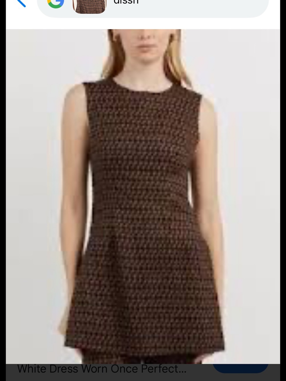 DISSH Brown Sleeveless Textured A-Line tunic with matching pants